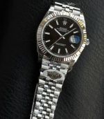 WKD Factory Rolex Datejust 41mm 3235 Movement Index Markers Black Face Jubilee Band Watch